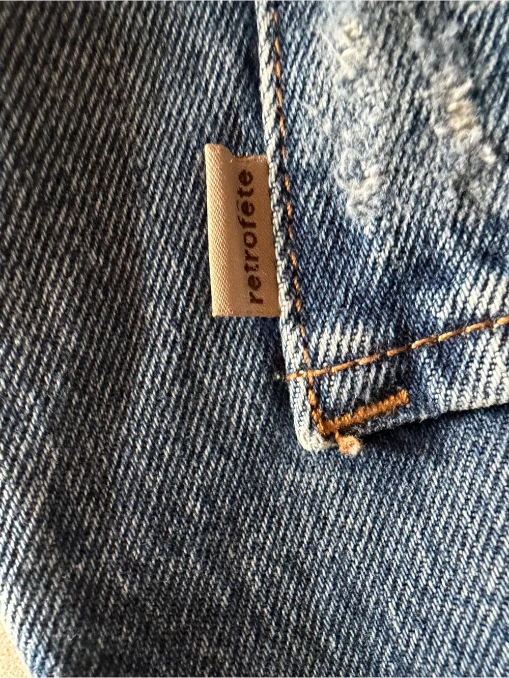 Retrofete Blue Denim Jean Shorts